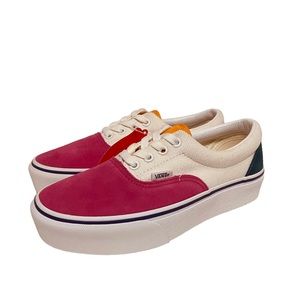 Vans Era Platform Sneakers Mini Corduroy Sneakers Pink
